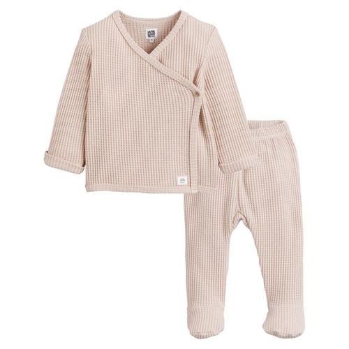 Completo 2 Pezzi Coprifasce E Pantaloni Con Piedi Taglie 1 mese - 54 cm - la redoute collections - Modalova