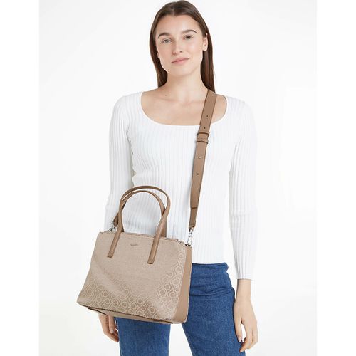 Borsa tote con manici e tracolla MEDIUM TOTE - CALVIN KLEIN - Modalova