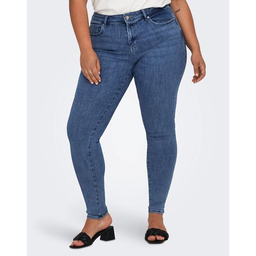 Jeans Skinny, Vita Standard, Effetto Push Up Donna Taglie 46L32 - only carmakoma - Modalova