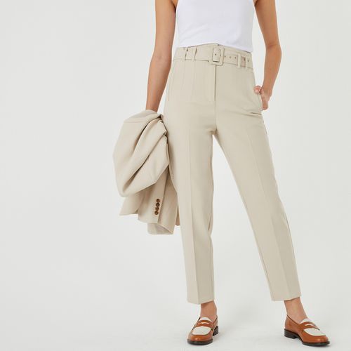 Pantaloni a sigaretta, con cintura - LA REDOUTE COLLECTIONS - Modalova