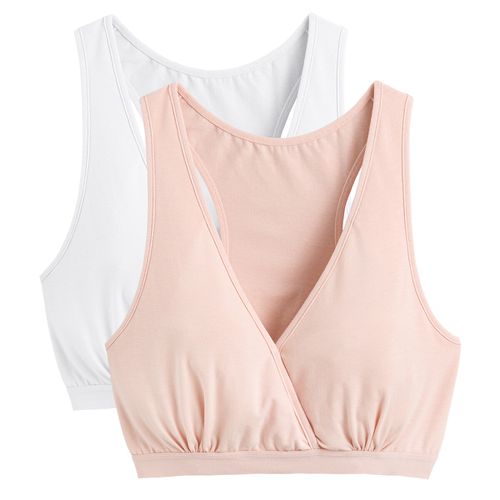 Set Di 2 Reggiseni Per Allattamento In Cotone Donna Taglie 46 - la redoute collections - Modalova