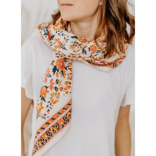 Grande foulard cotone stampato GOA FOLK - BINDI ATELIER - Modalova