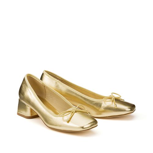 Ballerine Metallizzate Con Tacco Donna Taglie 36 - la redoute collections - Modalova