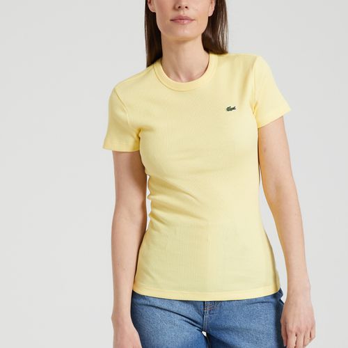 T-shirt Aderente In Cotone Biologico Donna Taglie 42 - lacoste - Modalova