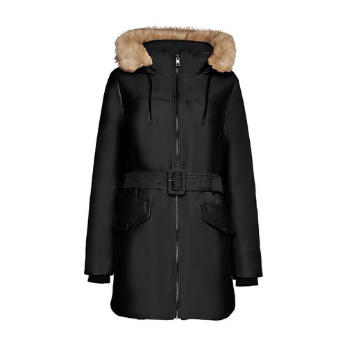 Parka Con Cintura, Pelliccia Sintetica Al Cappuccio Donna Taglie S - esprit - Modalova