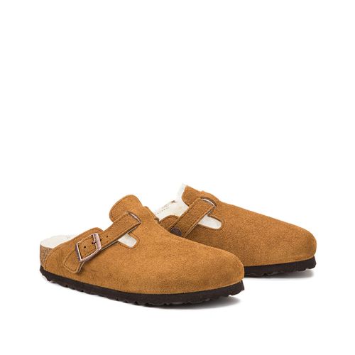 Sabots pelle scamosciata imbottiti Boston VL/Fell - BIRKENSTOCK - Modalova