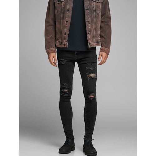 Jeans Skinny Stretch Strappato Liam Uomo Taglie W29 L34 (US) - 42 (IT) - jack & jones - Modalova