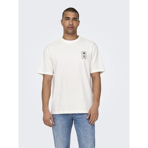 T-shirt Ampia Girocollo Uomo Taglie XL - only & sons - Modalova