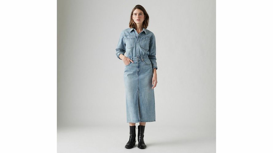 Abito Chemisier Aderente In Denim Donna Taglie 56/58 (FR) - 60/62 (IT) - levi's - Modalova