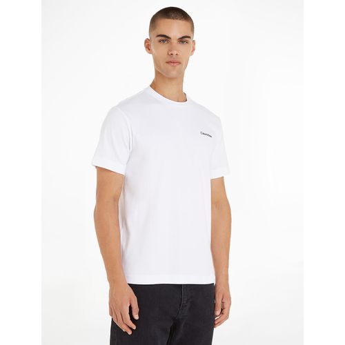 T-shirt maniche corte piccolo logo al petto - CALVIN KLEIN - Modalova