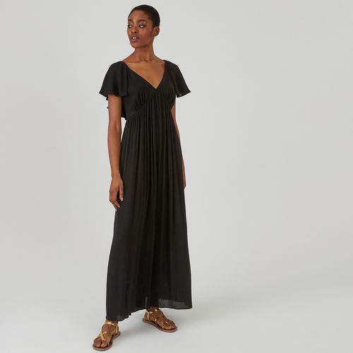 Abito Maxi Lunghezza, Maniche Arricciate Donna Taglie 38 - la redoute collections - Modalova