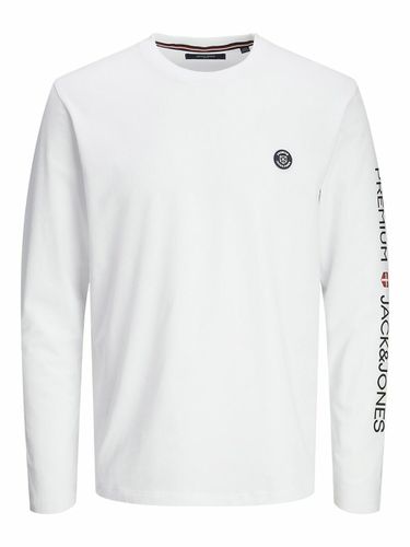 T-shirt Maniche Lunghe Logo Su Una Manica Uomo Taglie XS - jack & jones - Modalova