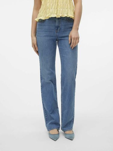 Jeans Dritti, Vita Alta Donna Taglie W25 L30 (US) - 38 (IT) - vero moda - Modalova