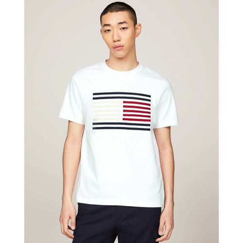 T-shirt girocollo con logo - TOMMY HILFIGER - Modalova