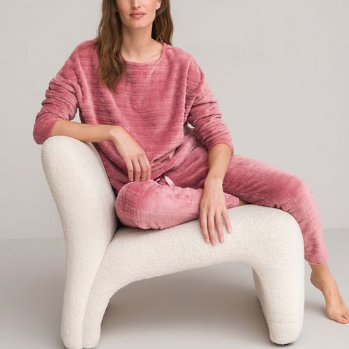 Pigiama maniche lunghe, in pile - LA REDOUTE COLLECTIONS - Modalova