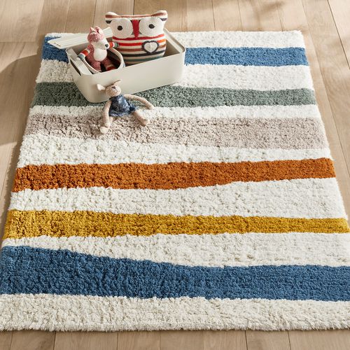 Tappeto Bambino A Righe In Cotone Bio, Strat Taglie 120 x 180 cm - am.pm - Modalova