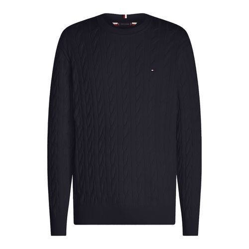 Maglione girocollo maglia strutturata - TOMMY HILFIGER - Modalova