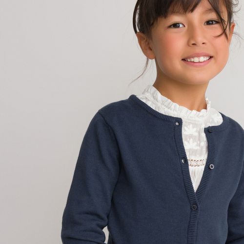 Gilet Fine Con Scollo Rotondo 3-12 Anni Bambina Taglie 12 anni - 150 cm - la redoute collections - Modalova