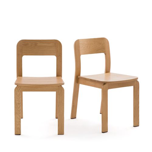 Confezione da 2 sedie in rovere massello, Talet - LA REDOUTE INTERIEURS - Modalova