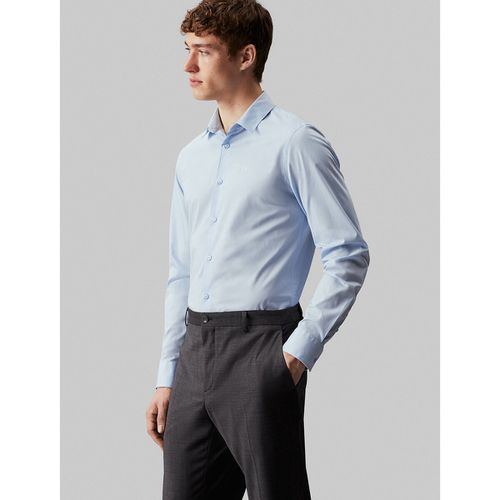 Camicia in popeline stretch slim - CALVIN KLEIN - Modalova