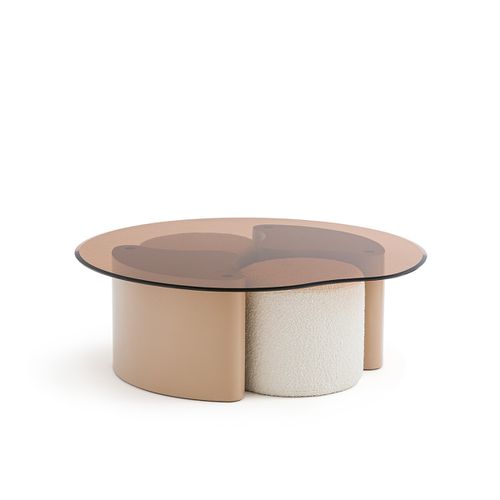 Tavolo Basso Con 2 Pouf, Poglio - la redoute interieurs - Modalova