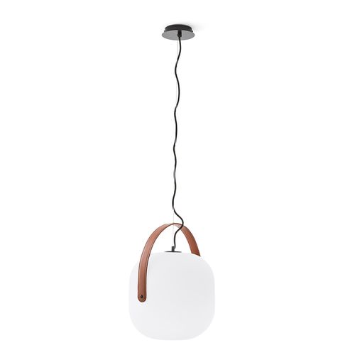 Lampadario In Vetro Opalino Ø30 Cm, Kasito - la redoute interieurs - Modalova