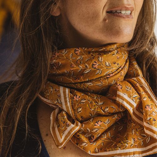 Grande Foulard Stampato Bohème - gabrielle paris - Modalova