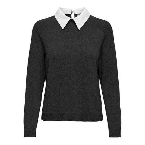 Maglione In Maglia Fine, Collo A Camicia Donna Taglie XS - only - Modalova