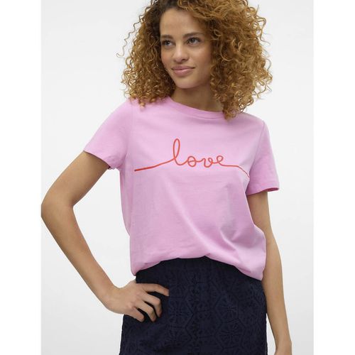 T-shirt con scritta - VERO MODA - Modalova