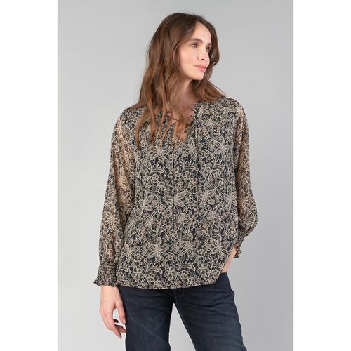 Blusa con scollo a V fantasia, maniche lunghe - LE TEMPS DES CERISES - Modalova