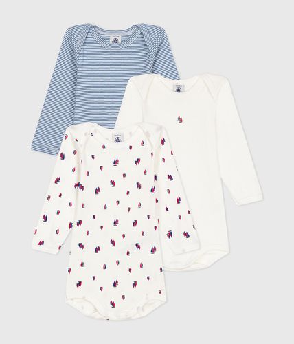 Confezione da 3 body a maniche lunghe - PETIT BATEAU - Modalova