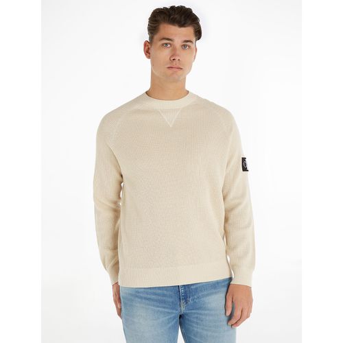 Maglione collo raglan badge core - CALVIN KLEIN JEANS - Modalova