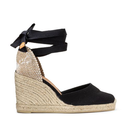 Espadrillas Con Zeppa In Cotone Carina Donna Taglie 38 - castaner - Modalova