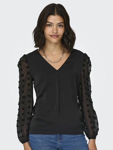 Blusa maniche lunghe, scollo a V - ONLY - Modalova