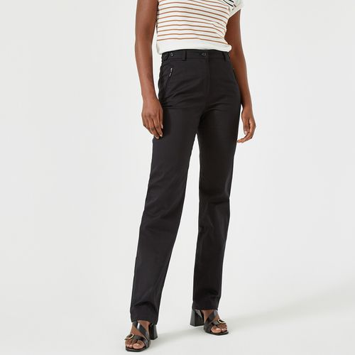 Pantaloni, satin di cotone stretch - ANNE WEYBURN - Modalova