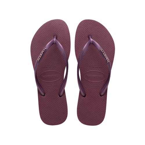 Infradito Slim Logo Metallic Donna Taglie 35/36 - havaianas - Modalova