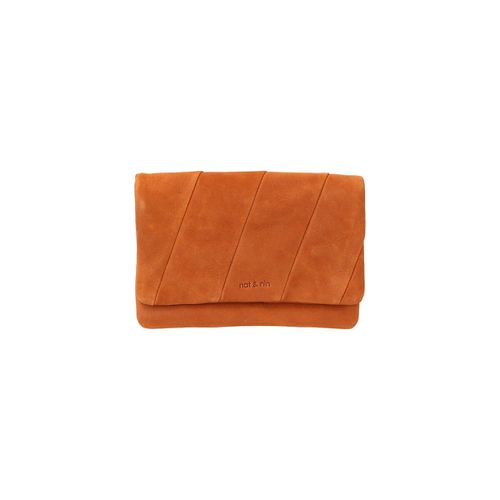 Pochette Pieghevole Con Patta In Pelle Max - nat & nin - Modalova