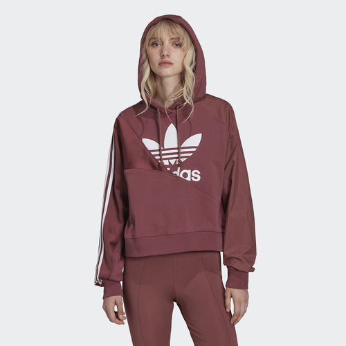 Felpa Con Cappuccio Adicolor Split Trefoil Donna Taglie 46 - adidas originals - Modalova