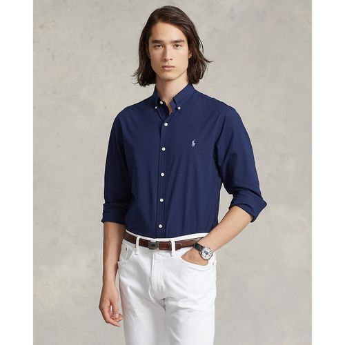 Camicia Slim In Popeline Stretch Uomo Taglie S - polo ralph lauren - Modalova