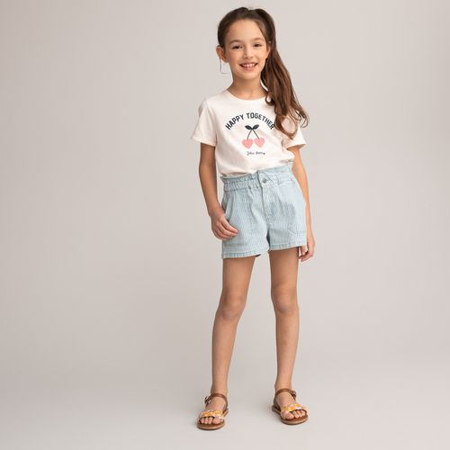 Shorts in denim a righe 3-12 anni - LA REDOUTE COLLECTIONS - Modalova