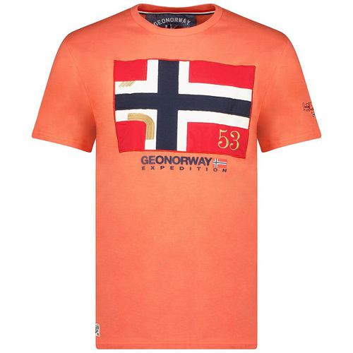 T-shirt Maniche Corte Girocollo J-newflag Uomo Taglie M - geographical norway - Modalova