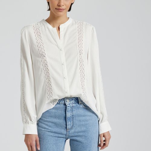 Camicia Ricamata, Collo Alla Coreana Donna Taglie 38 - vila - Modalova