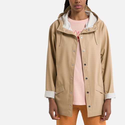 Giacca anti vento unisex di media lunghezza con cappuccio JACKET - RAINS - Modalova