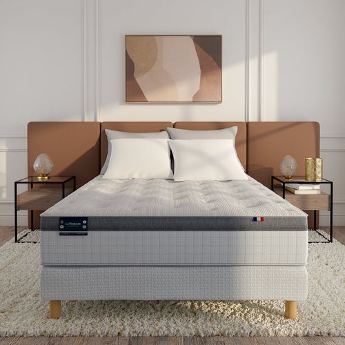 Rete Imbottita Boxspring A Doghe Taglie 140 x 190 cm - la redoute interieurs - premium - Modalova