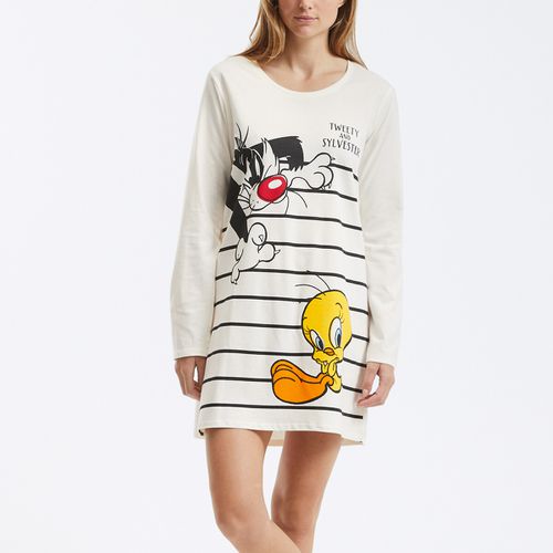 Camicia da notte Big Tee in cotone Titi & Gros minet - TWEETY ! - Modalova