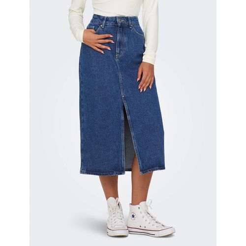 Gonna Midi In Denim Donna Taglie M - only - Modalova