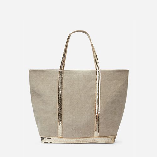 Tote bag con paillettes in lino GRAND CABAS - VANESSA BRUNO - Modalova