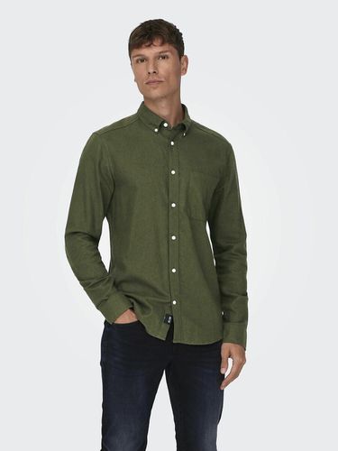 Camicia Slim Uomo Taglie S - only & sons - Modalova