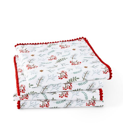 Confezione Da 4 Tovaglioli, Winter Berry Taglie 45 x 45 cm - la redoute interieurs - Modalova