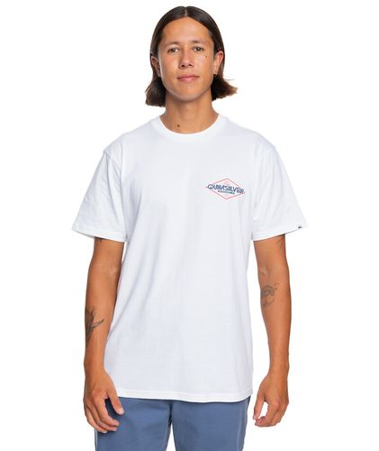 T-shirt maniche corte girocollo con piccolo logo - QUIKSILVER - Modalova